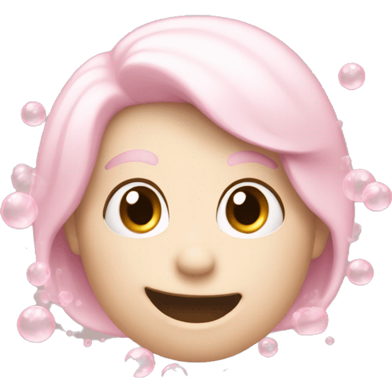 pale pink bubbles  emoji