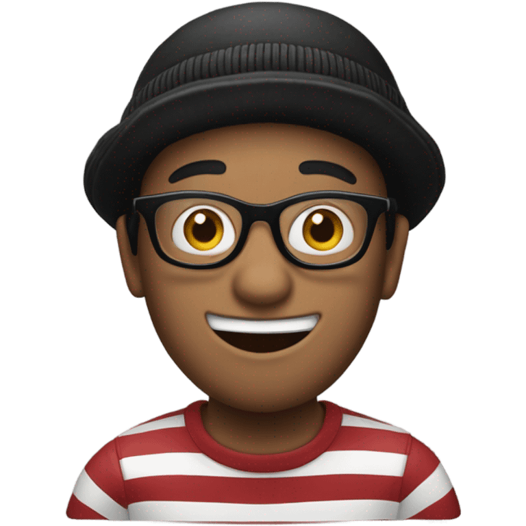 Black Waldo  emoji