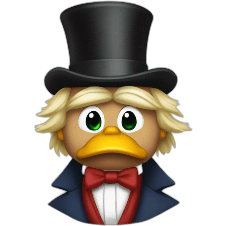 Trump as scrooge mcduck emoji