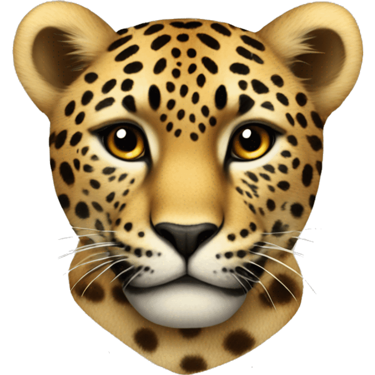 corazón con estampado de leopardo emoji