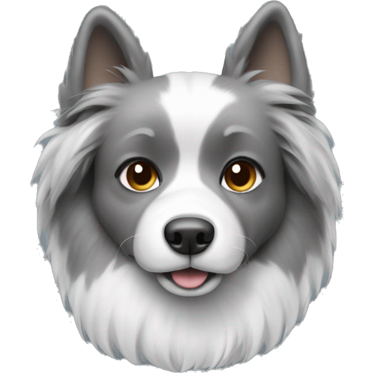 dog with grey and white fur emoji