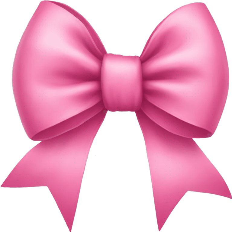 Long pink bow emoji