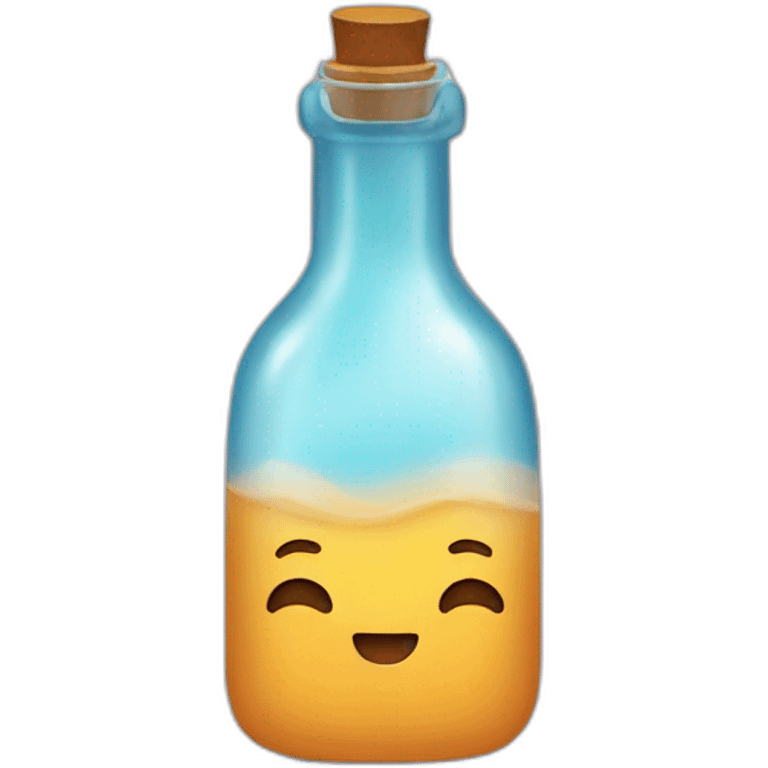 Bottle as a pillow emoji