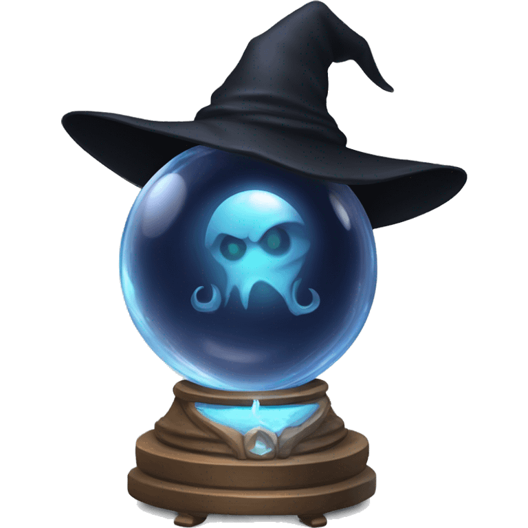 black witch crystal ball emoji