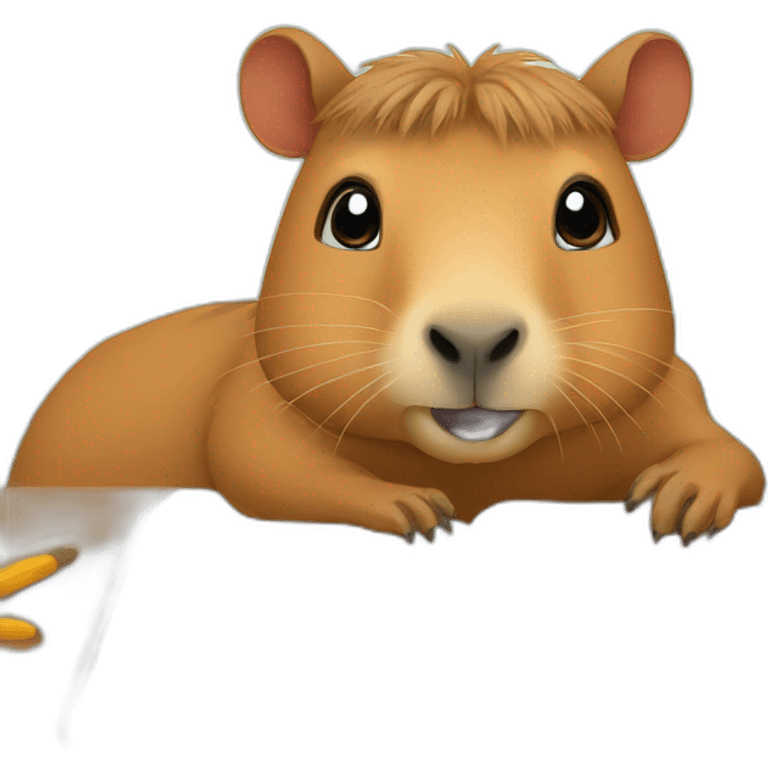 capybara learning emoji