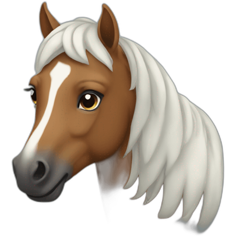 A horse of a different color emoji