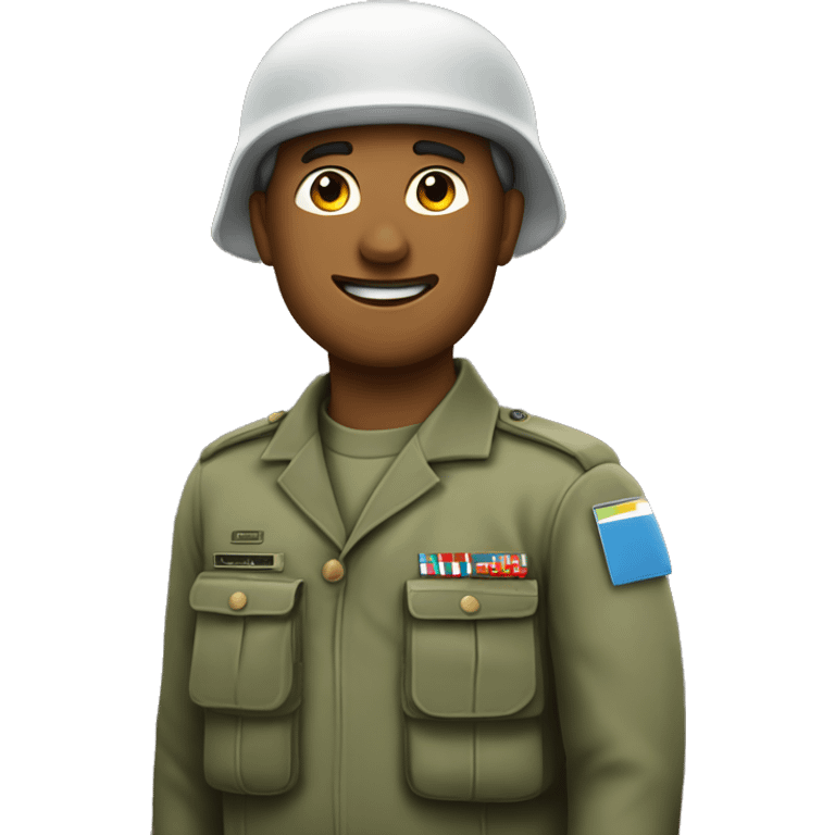 Un Militar Cayendo En Paracaidas emoji