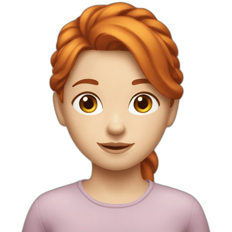 jeune fille rousse emoji