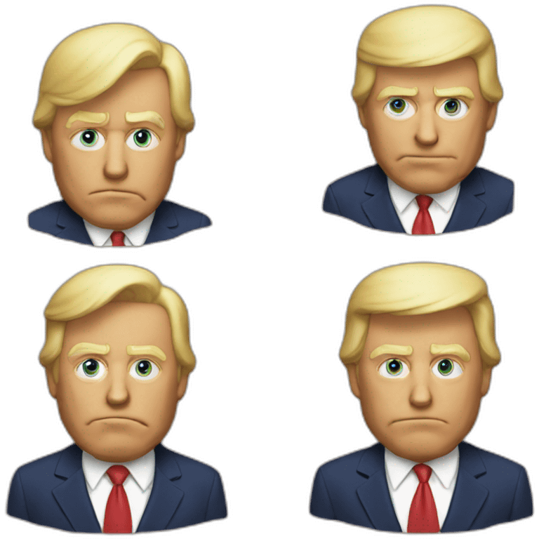 Trump qui tire emoji