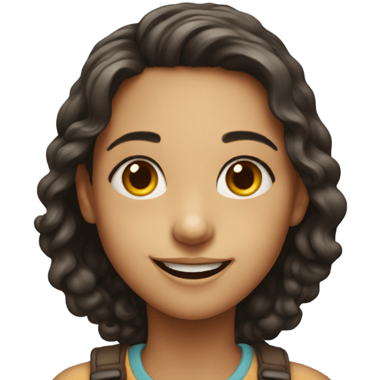 smiling girl portrait emoji