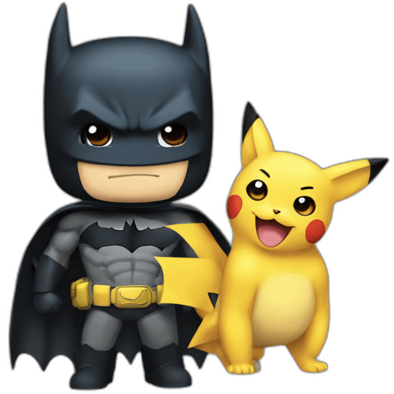 Pokemon and batman emoji