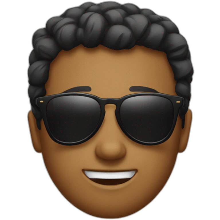 emodji with black sunglasses, not human emoji