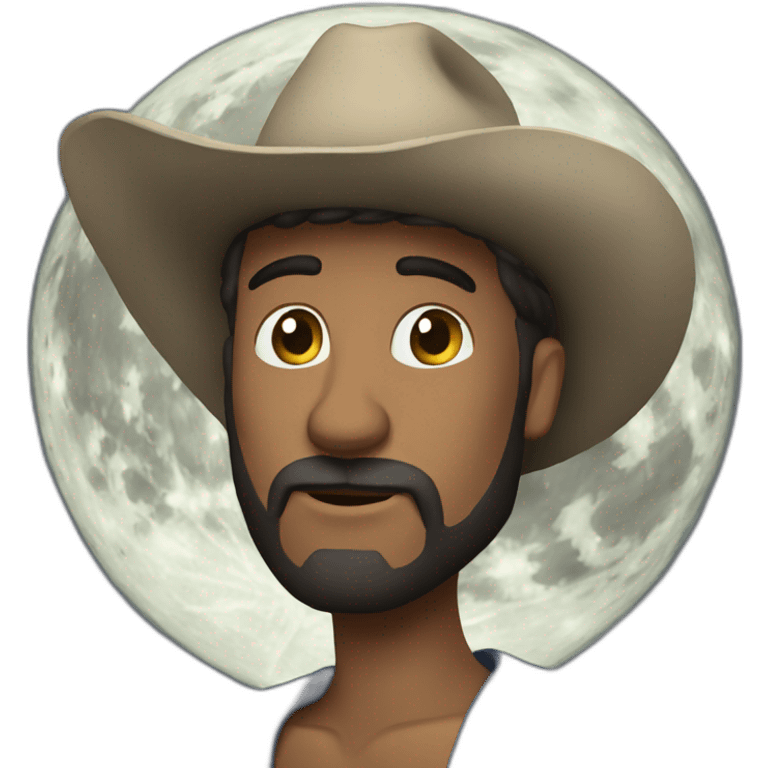 Hombre en la luna emoji