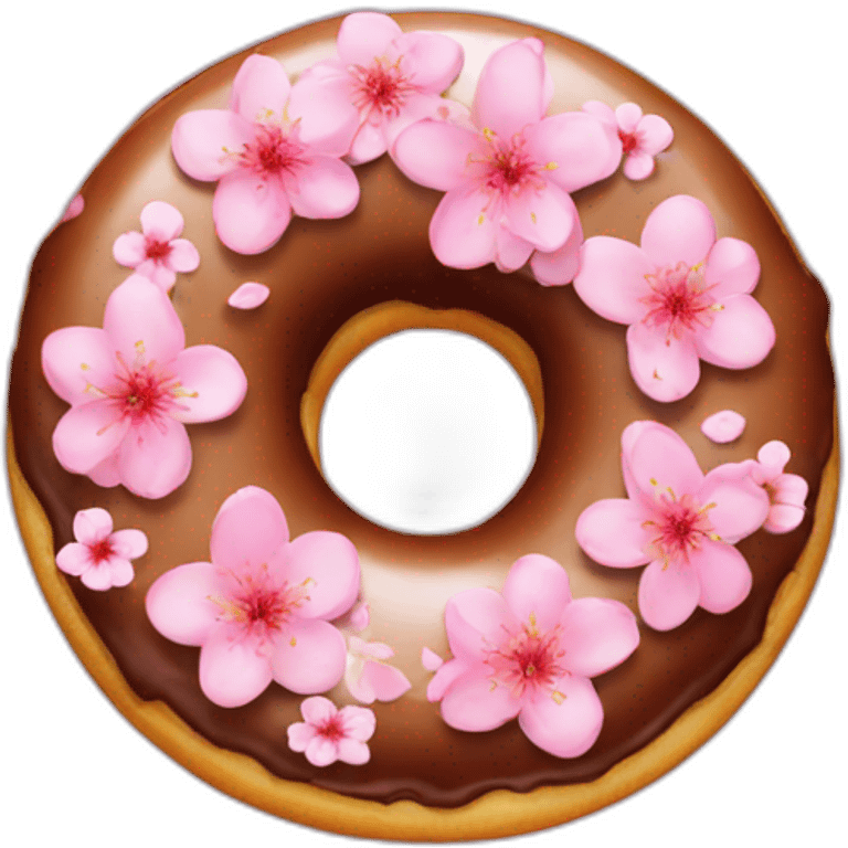 cherryblossom choco donut emoji