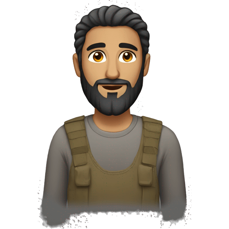 Hot Afghan man with beard emoji