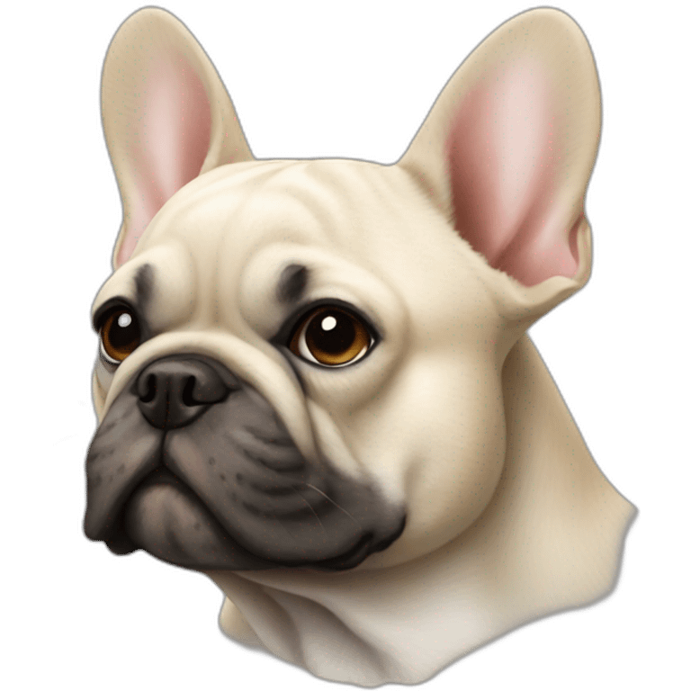 dog French Bulldog in profile emoji