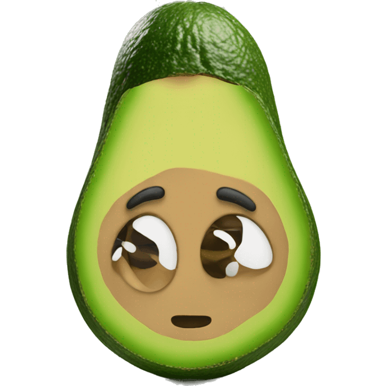 Avocado 3d emoji