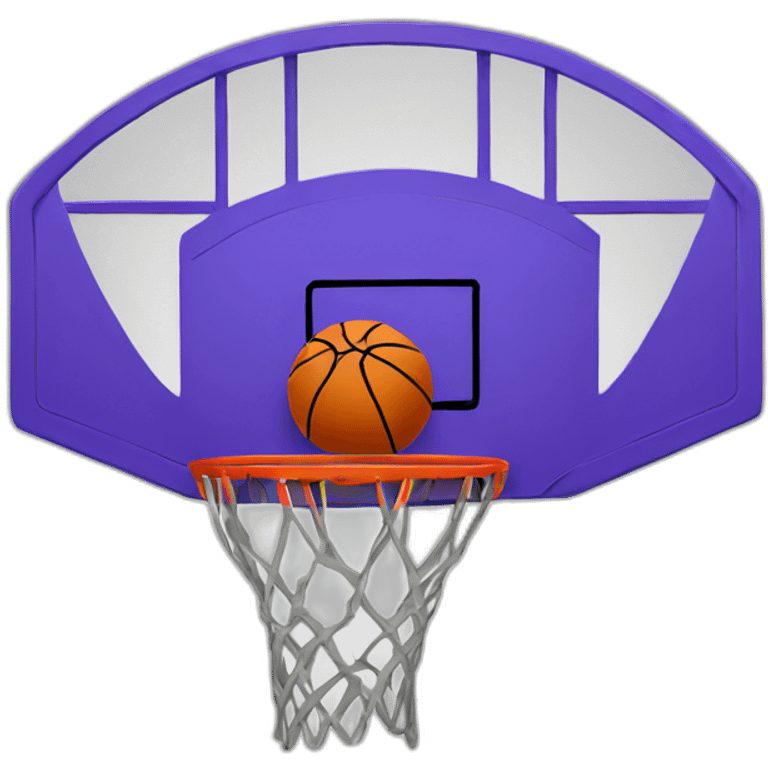 Basketball in a hoop emoji