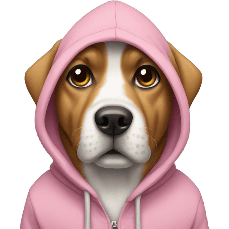 Dog wearing hoodie  emoji