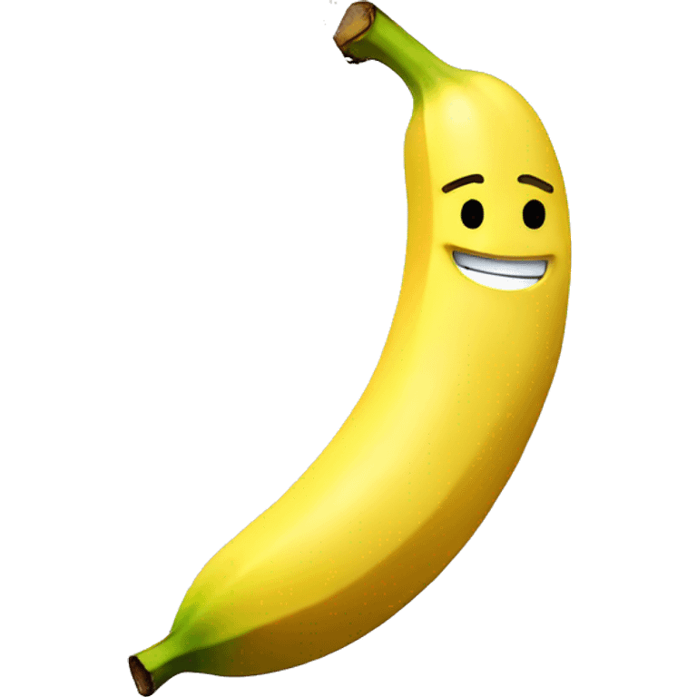 banana with a smile emoji