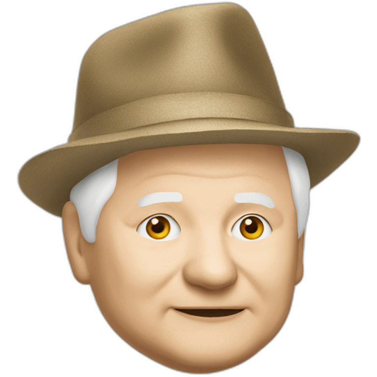 Jarosław Kaczyński in silly hat emoji