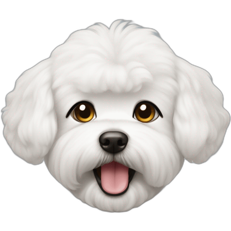 bichon frise wink emoji