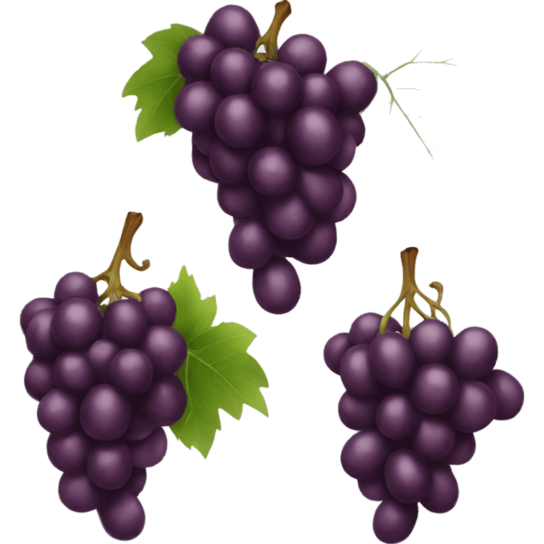 Dark red grapes emoji