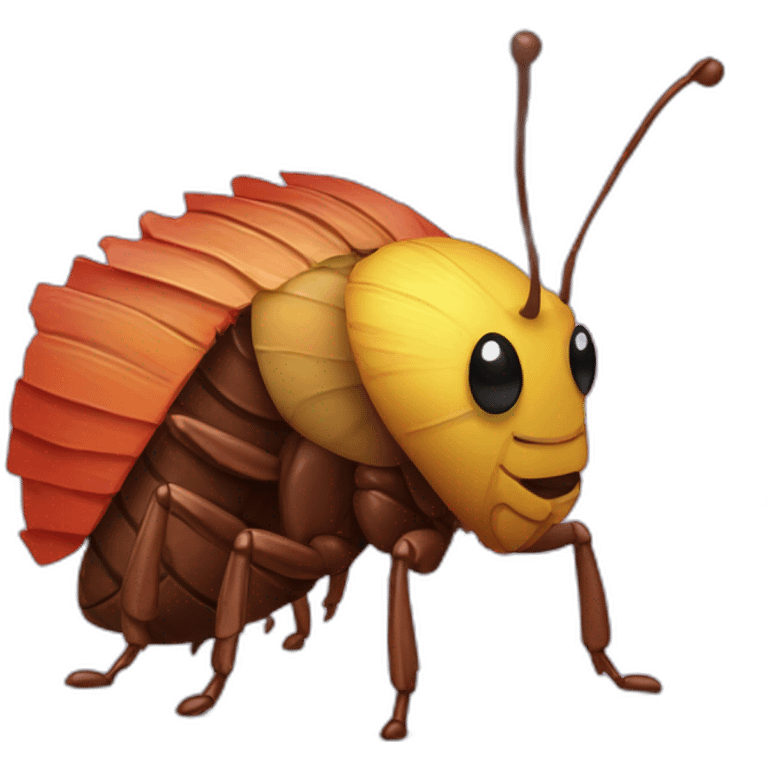 A cockroach with a piñata emoji