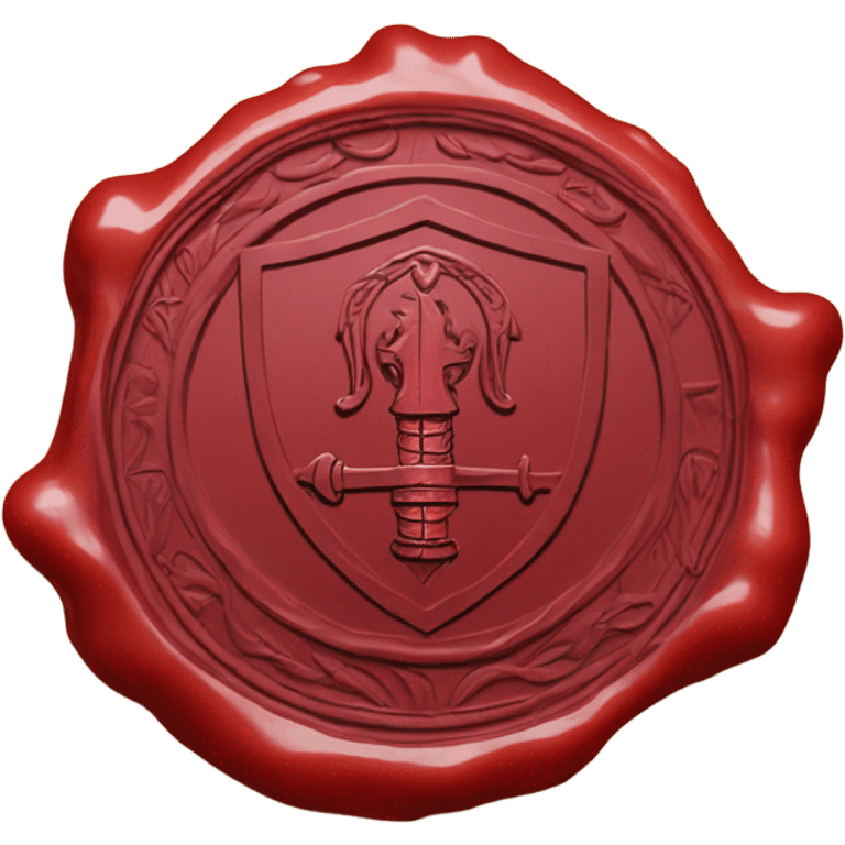 knight wax seal red circle emoji