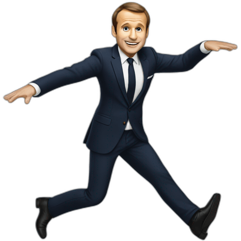 Macron dancing emoji