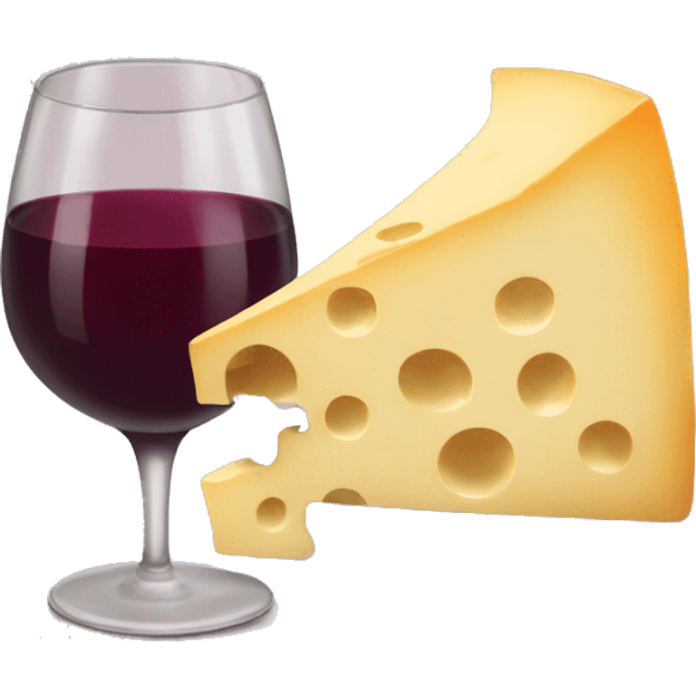 cheese and wine emoji