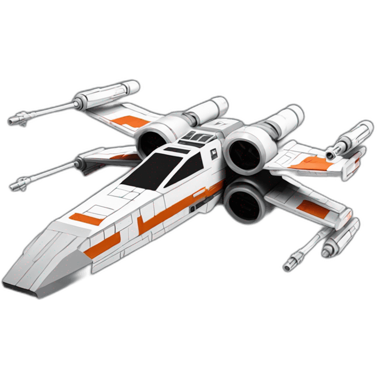 star wars x wing ship  emoji