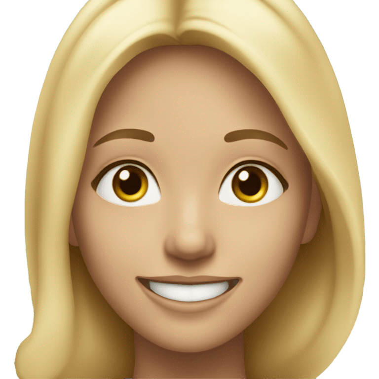 blonde outdoors portrait emoji