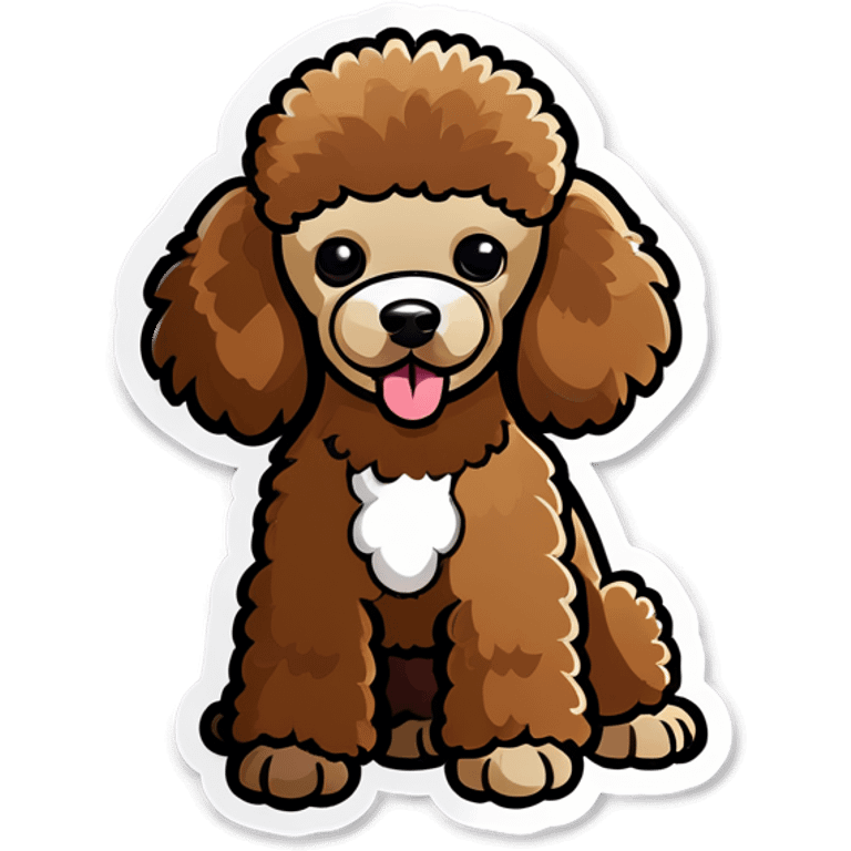 Brown Poodle emoji