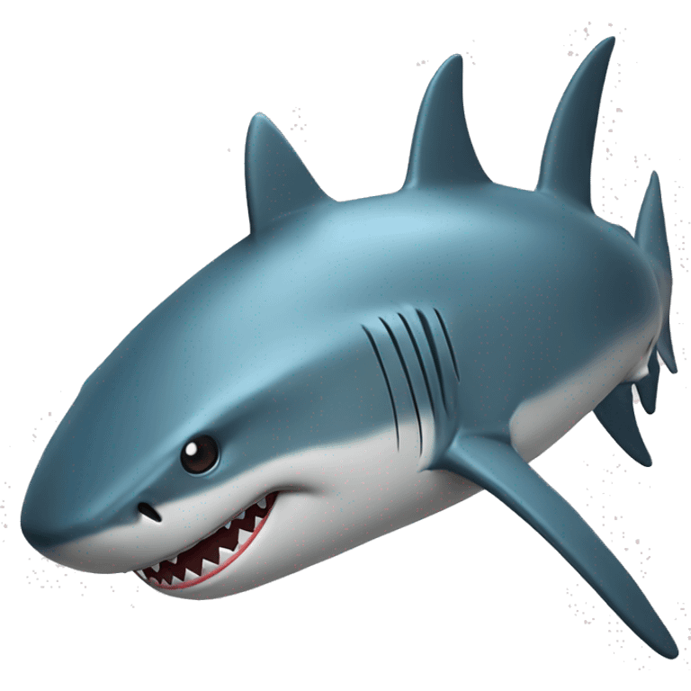 shark with top emoji