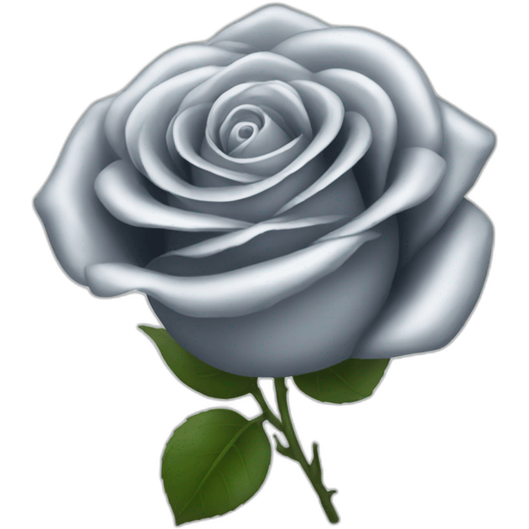 Silver rose emoji