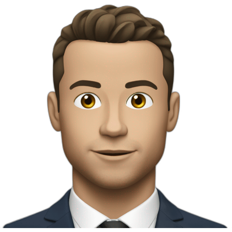 Ronaldo dort avec macron emoji