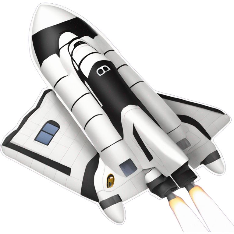 Space shuttle shaped like a house  emoji