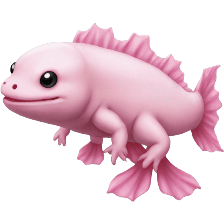 Pink axolotl emoji