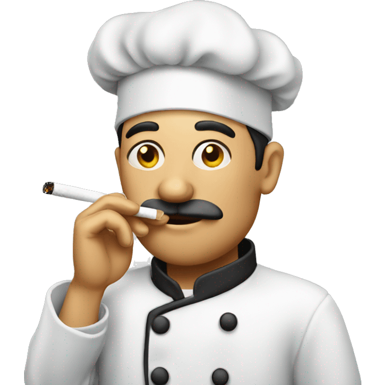 chef smoking cigarette emoji