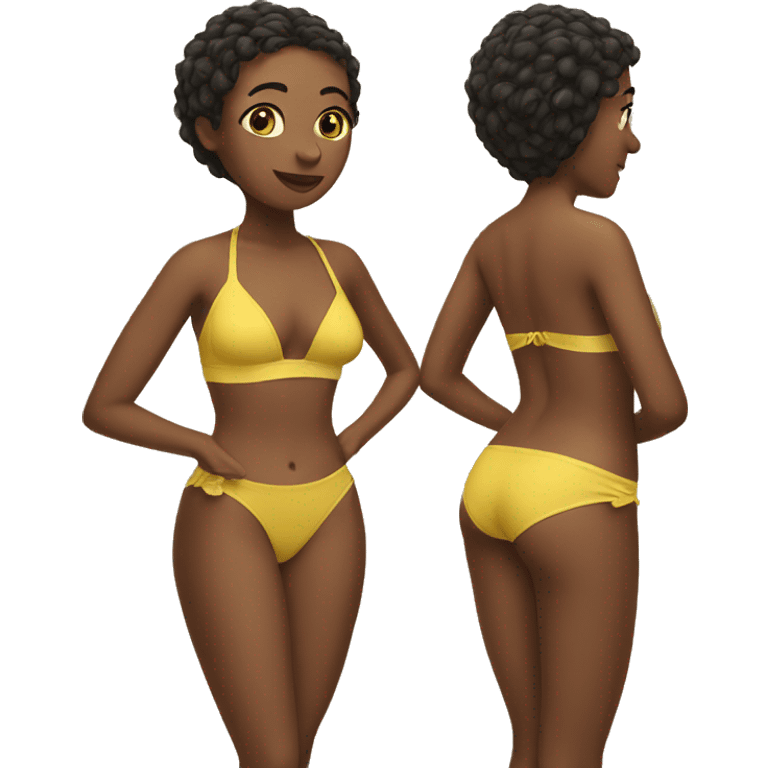 Yellow bikini emoji