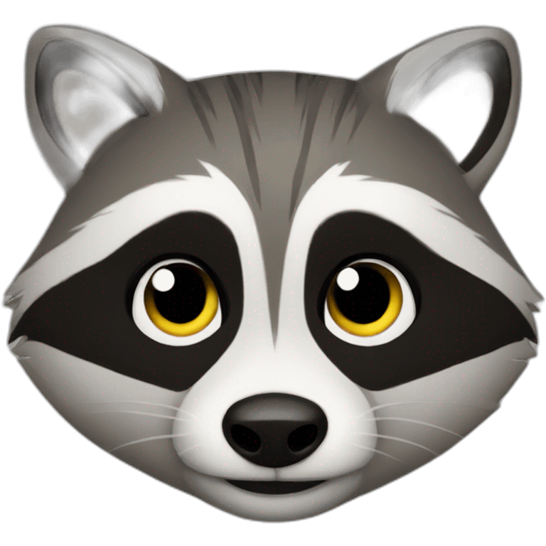 hype raccoon emoji emoji