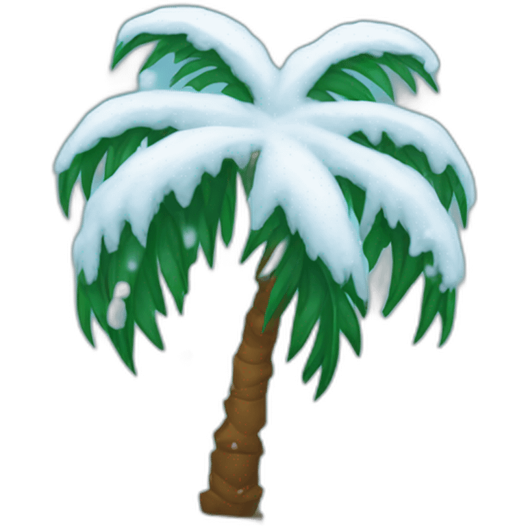 palm in the snow emoji