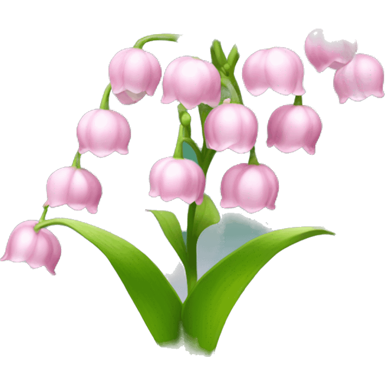 Pink lily of the valley  emoji