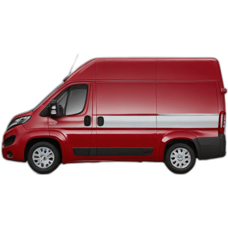 red coloured fiat ducato emoji