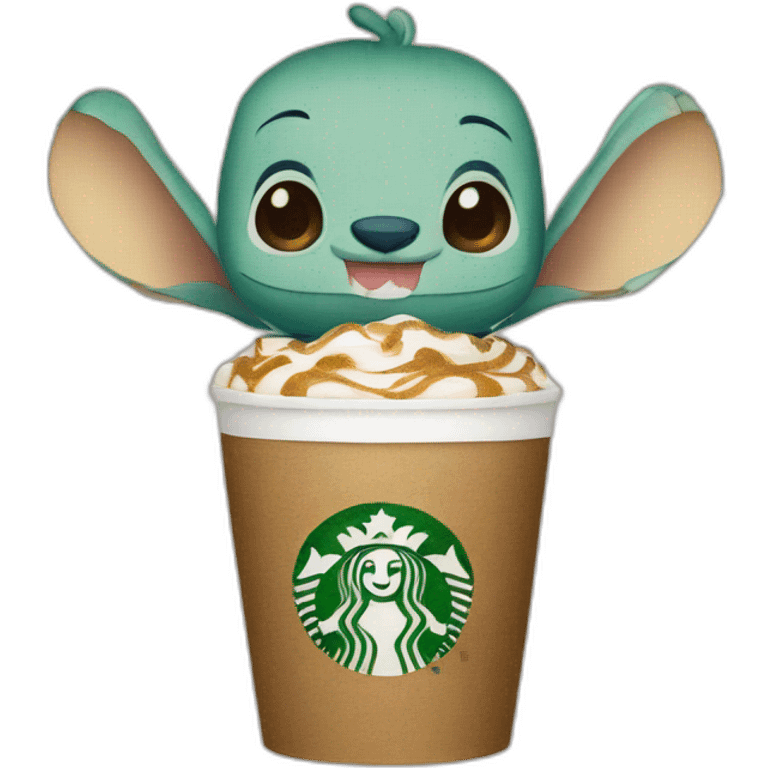 Stitch with Starbucks  emoji