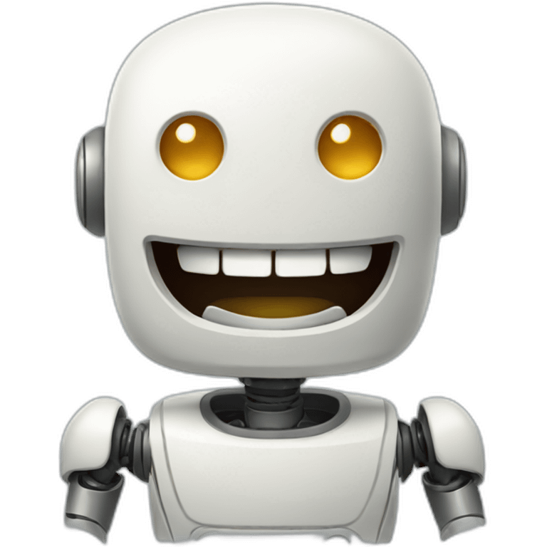 laughing robot emoji