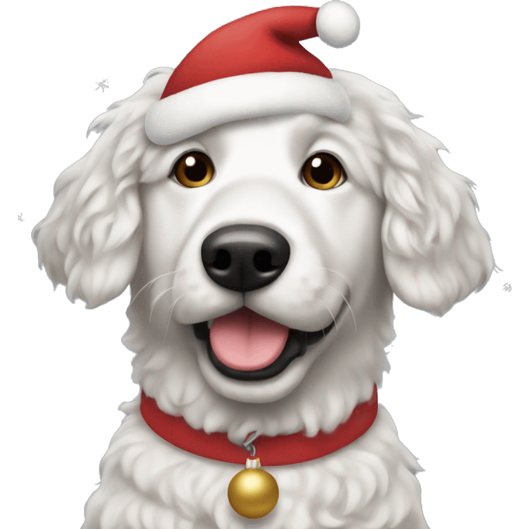 Burnadoodle Dog christmas emoji