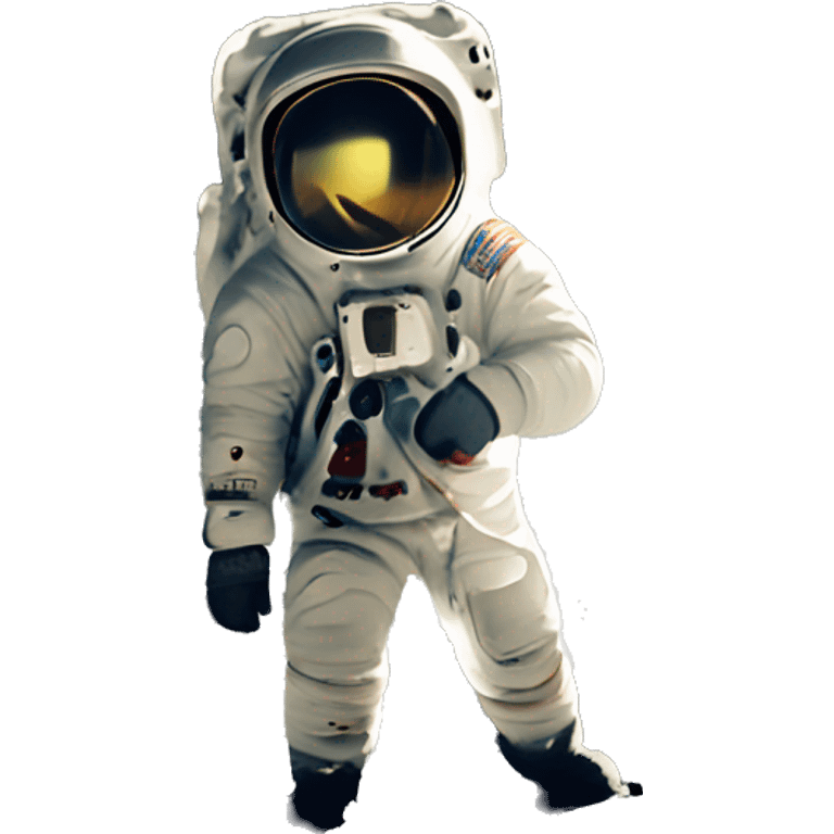 astronaut on moon emoji