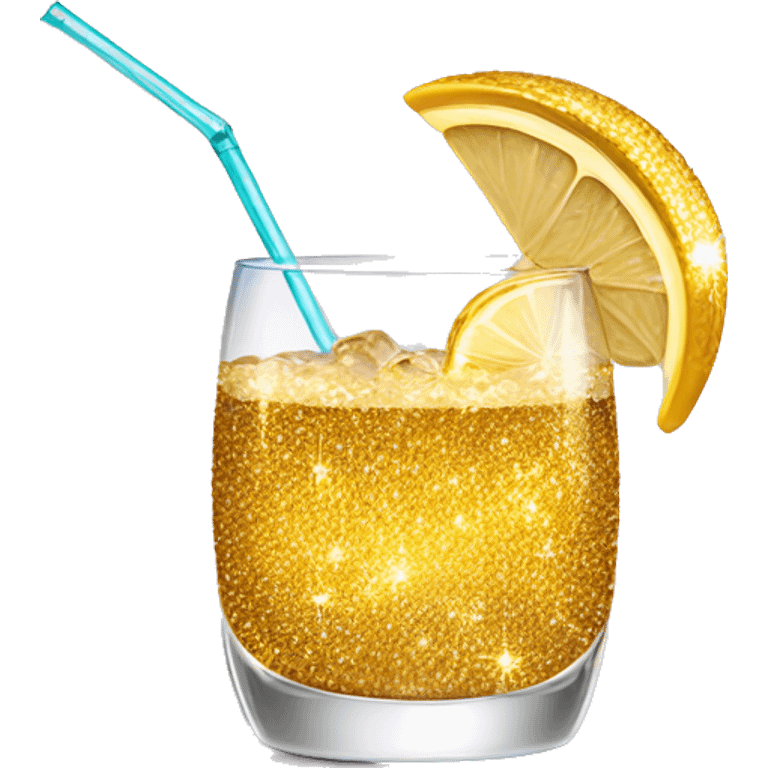 A glamorous, glittering, and luxurious cocktail. emoji